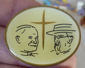 SELTENE RELIGIÖSE PINS KREUZ PAPST JOHANNES PAUL II - Bild 1 von 1