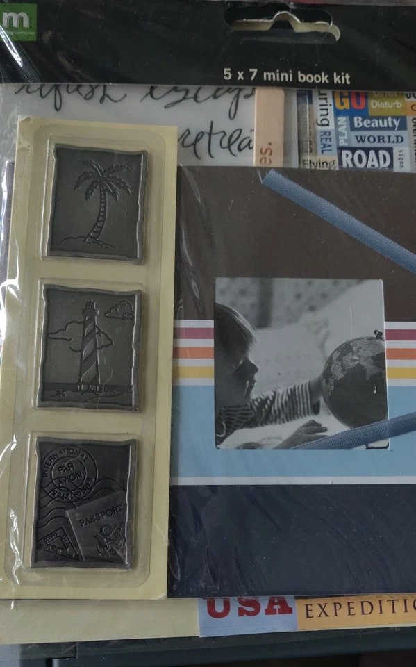 Kit de álbum de mini libro de viaje personalizado álbum de recortes Foto 1 de 3