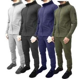 Diseño Hombre Chándal Flaco Ajustado Pantalones Correr Sudadera con Cremallera 4 - Imagen 1 de 6