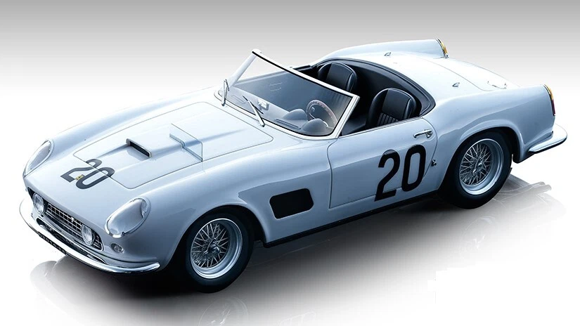 Modellino auto scala 1:18 Tecnomodel FERRARI 250 GT CALIFORNIA SWB LE MANS 19... - Immagine 1 di 1