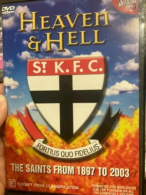 AFL Heaven And Hell - St Kilda Saints From 1897 To 2003 region 4 DVD (football) Foto 1 de 2