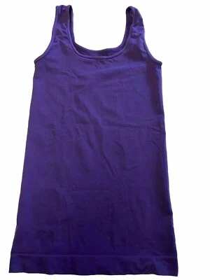 Womens TEES BY TINA Purple Stretch Nylon Tank Top Sz Fits Most - Image 1 of 3