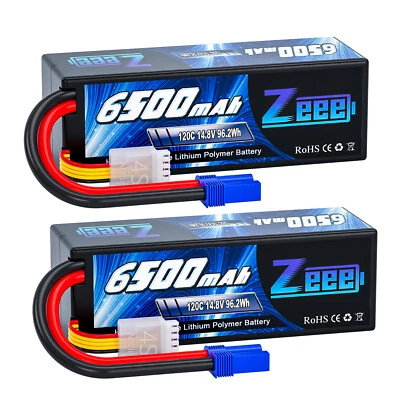 Zeee 14.8V 4S Lipo Akku Batterie 120C 6500mAh EC5 für RC Auto Flugzeug Drohne 2x - Bild 1 von 4