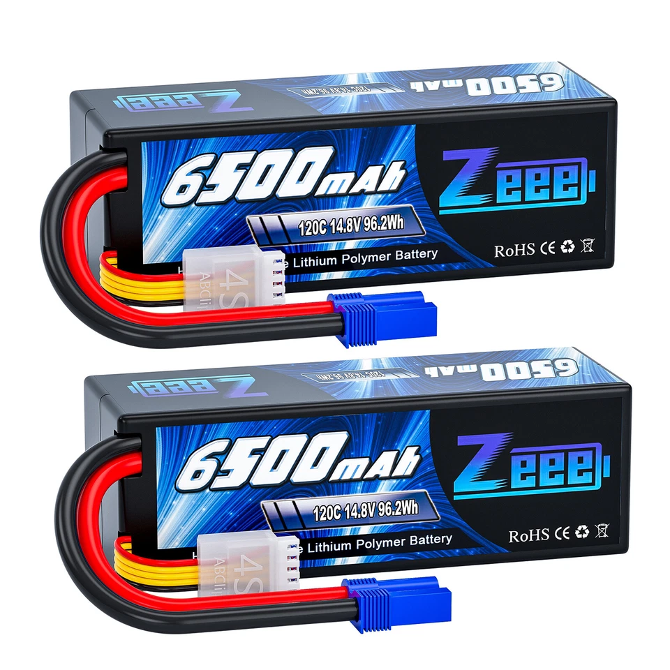Zeee 14.8V 4S Lipo Akku Batterie 120C 6500mAh EC5 für RC Auto Flugzeug Drohne 2x - Bild 1 von 4
