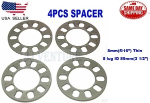 4PC UNIVERSAL WHEEL SPACER FIT 5X108 5x112 5X114.3 5x115 5X120 5x130 5x135 8MM - Picture 1 of 5
