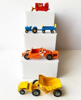 1960s MATCHBOX 4 Vehicles Ford Tractor, Curtiss-Wright, Allis-Chalmers KING SIZE - Image 1 of 4