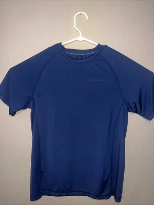 EDDIE BAUER SWIM T SHIRT SHORT SLEEVES RASHGUARD LOGO BLUE COLOR MEN SIZE MEDIUM - Image 1 of 4