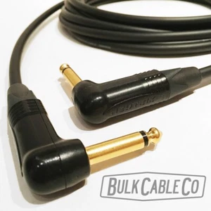 40 PIES - CABLE DE GUITARRA MOGAMI 2524 - ENCHUFES DORADOS ÁNGULO RECTO NEUTRO - EXTREMOS RA/RA - Imagen 1 de 12