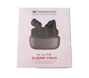 Monster N-Lite Clear Talk Wireless Earbuds Bluetooth 5.3 Headphones with CVC 8.0 - Picture 1 of 4
