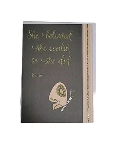1 ( One Single ) Graduation Greeting Card For A Girl W/ Butterfly And Glitter. - Picture 1 of 4