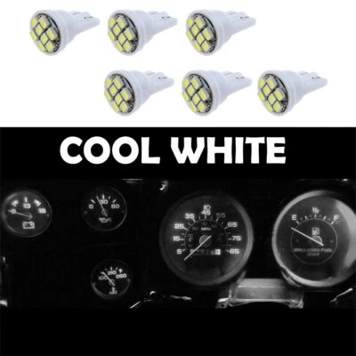 Gauge Cluster LED Dashboard Bulbs 6000K White For Chevy 73-87 C10 C20 C30 Truck - Image 1 of 4