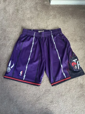 Pantalones Cortos Mitchell & Ness Toronto Raptors Swingman Para Hombre Grandes Nuevos Sin Etiquetas Púrpura Foto 1 de 4