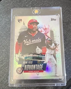 2025 Topps Serie 1 James Wood Rookie Home Field Advance RC #HA-9 ESTUCHE HIT - Imagen 1 de 2