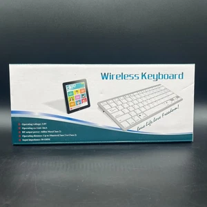 Kabellose Tastatur Bluetooth Schwarz 4mA BK3001 Volt 3,0V Eingang 500HM NEU - Bild 1 von 4