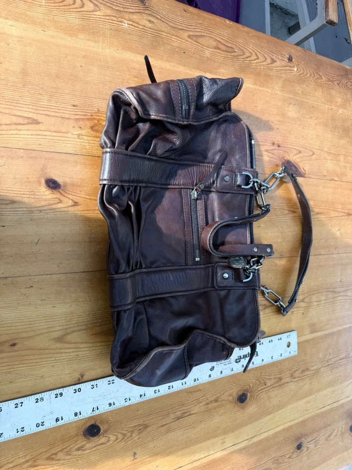 Bolso de Mano Vintage Lanvin PARÍS Neo Sac Piel de Cordero Marrón Marrón Marrón M7 Foto 1 de 4