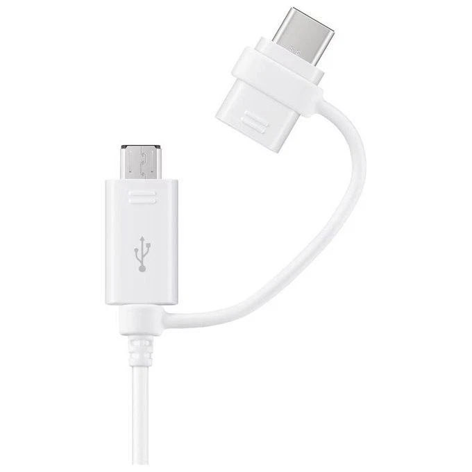 Câble 2 en 1 USB Type-c et Micro-usb 1m Ep-dg930dwe Samsung Blanc
