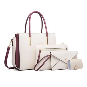 Womens Purses and Handbags Set 4pcs Satchel Bag Tote Bags Shoulder Bags Tote ... - Picture 1 of 7