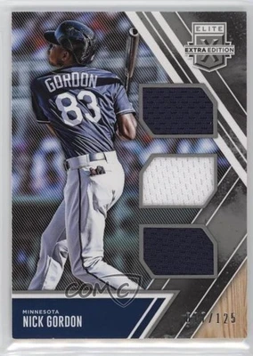 2017 Panini Elite Extra Edition Triple Materials Silver /125 Nick Gordon #TM-NG - Image 1 of 2