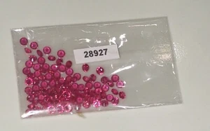 Loose Gemstones 100pc Natural Red Ruby Calibrated 2.4mm Round Mogok - Picture 1 of 2