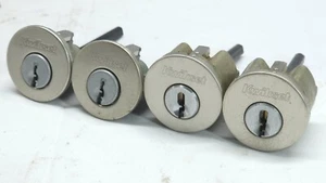 PARTS UNIT: Kwikset Deadbolt Cylinders Satin Nickle finish, Locksmith, Set of 4 - Picture 1 of 10