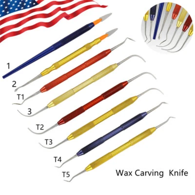 Cuchillo para tallar cera de laboratorio dental 1 pieza herramienta espátula hoja odontología escultura cuchillo Foto 1 de 4