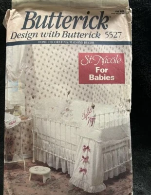 Butterick 5527 Baby Room Decor Pattern Set Uncut - Image 1 of 2