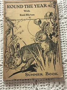 Round The Year With Enid Blyton Summer Book Vintage Paperback Evans Brothers - Picture 1 of 13