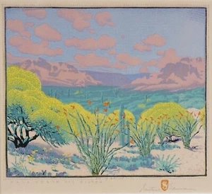 Palo Verde and Ocotea By Gustave Baumann - Quality Matte Print - FRAME ME - Picture 1 of 2