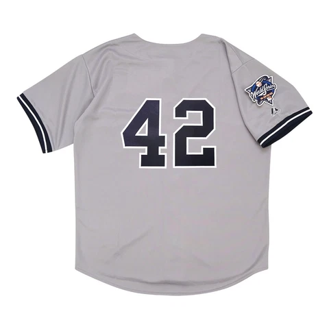 Mariano Rivera 2000 New York Yankees World Series Grey Road Jersey Men's (S-3XL) Cover