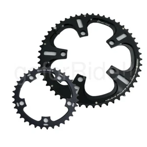 DRIVELINE Chainring 53/52/50T,39/36/34T 7075/T6 BCD 110MM Black,11 Spd Road Bike - Picture 1 of 8