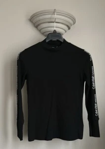 Top Calvin Klein negro manga larga talla grande - Imagen 1 de 4