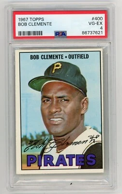 1967 Topps Roberto Clemente Pittsburgh Pirates #400 PSA 4 ¡En muy buen estado/excelente estado! Foto 1 de 2