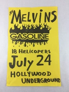The Melvins - Gasoline - am 24. Juli im Hollywood Underground Konzert Poster  - Bild 1 von 6