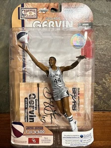 George Gervin signiert McFarlane Hardwood Classics Figur Auto #/4400 sehr selten! - Bild 1 von 7