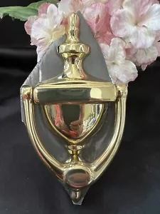 BALDWIN Polished Brass DOOR KNOCKER - Picture 1 of 3