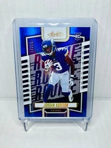 2023 Panini Absolute JORDAN ADDISION Blue Spectrum Rookie /50 #112 Vikings - Picture 1 of 2