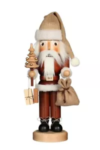 Nuovo in scatola - Ulbricht Babbo Natale naturale con albero - schiaccianoci natalizio tedesco 32-333 - Foto 1 di 2