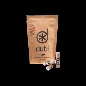 Dubi Aktivkohlefilter 42pcs Ø7mm Superflow Filtertips