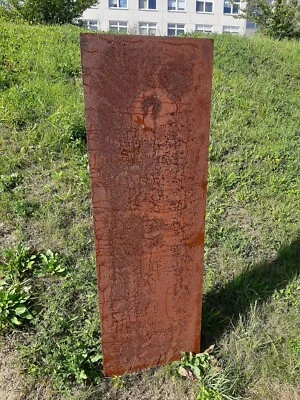 Gartenschild Sichtschutz Gartenstecker Edelrost Gartendeko Stele Windschutz rost - Bild 1 von 2