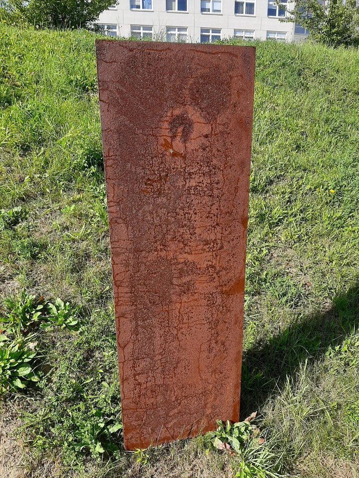 Gartenschild Sichtschutz Gartenstecker Edelrost Gartendeko Stele Windschutz rost - Bild 1 von 2