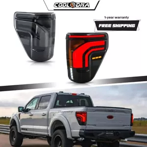 LED Sequential Tail Lights for Ford F-150 F150 XL STX 2021-2023 Rear Lamps +DRL - Foto 1 di 22