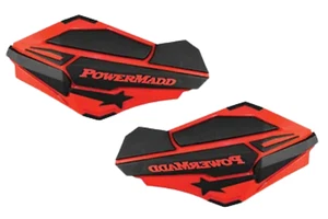 Powermadd Replacement Sentinel Hand Guards Handguards Red Black ATVs 34402 - Picture 1 of 4