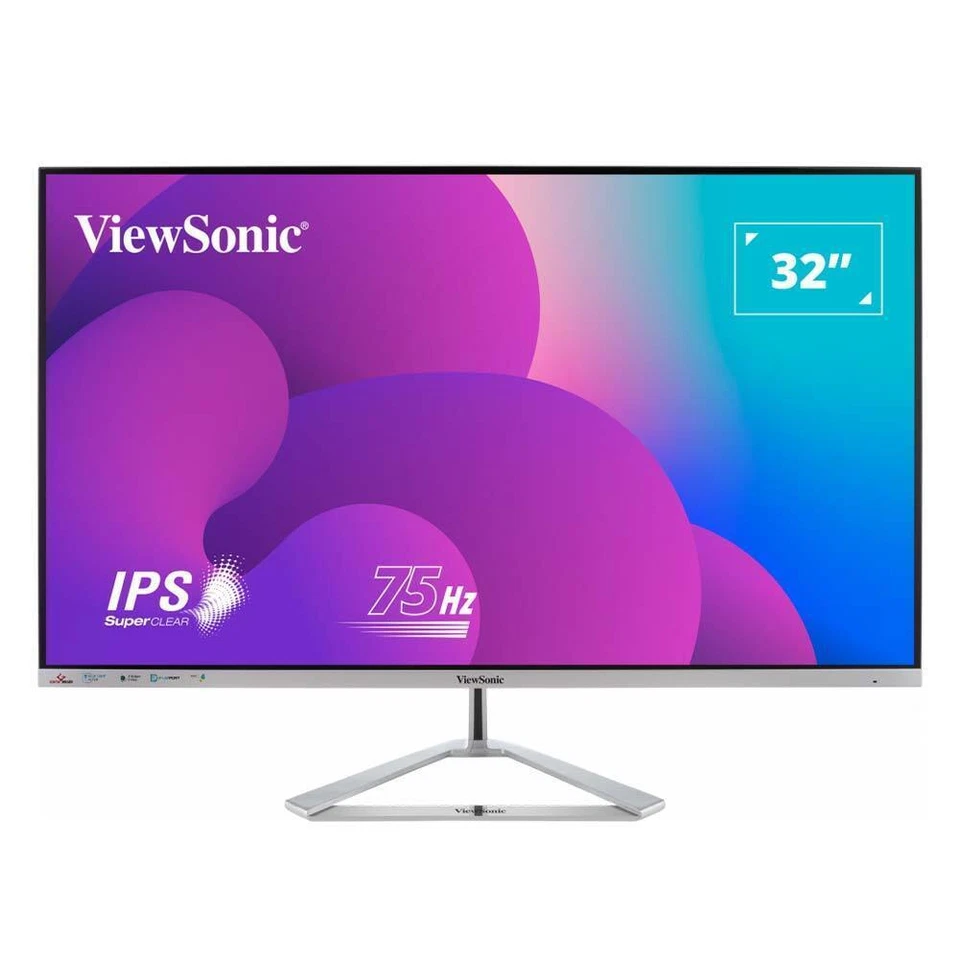 ViewSonic VX3276-MHD-3 32 Zoll LED Full HD Monitor - Silber