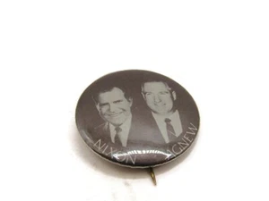 Nixon Agnew Pin Botón Vintage Político - Imagen 1 de 5