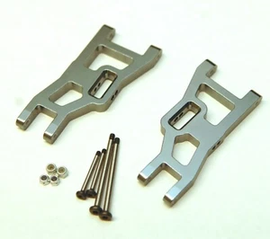 STRC ST3631XGM TRAXXAS STAMPEDE RUSTLER SLASH GUNMETAL ALUMINUM Front A-ARMS 2WD - Picture 1 of 1