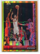 2005-06 Bowman Chrome Gold Refractor 109 Josh Childress 43/50