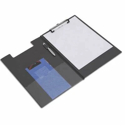 RAPESCO® RAPESCO Klemmbrett Mappe Schreibunterlage A4 Stifthalter Schreibplatte schwarz