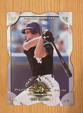 JEFF ABBOTT 1998 LEAF FRACTAL MATERIALS Z2 AXIS DIE CUT /20 White Sox