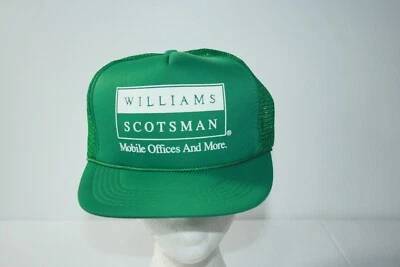 Винтажная бейсболка Williams Scotsman Mobile Offices с зеленой сеткой из пеноматериала и веревкой - Изображение 1 из 4