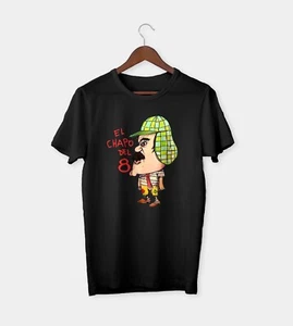 El Chapo del 8 T-Shirt - El Chapo Guzman black Tee - Picture 1 of 8